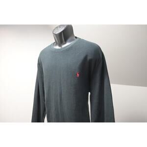 Polo Ralph Lauren Thermal Sweatshirt Black Long Sleeve Sweater Mens Size 2XL